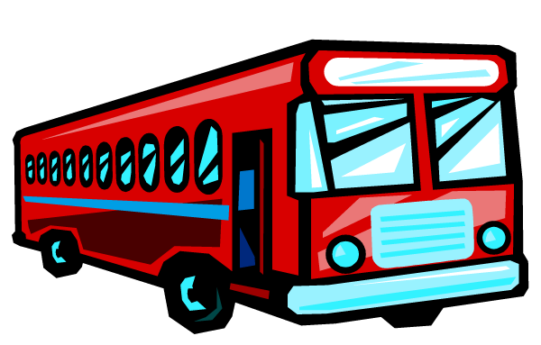 Red School Bus Illustration - Free Clipart for Education & Transportation Sites