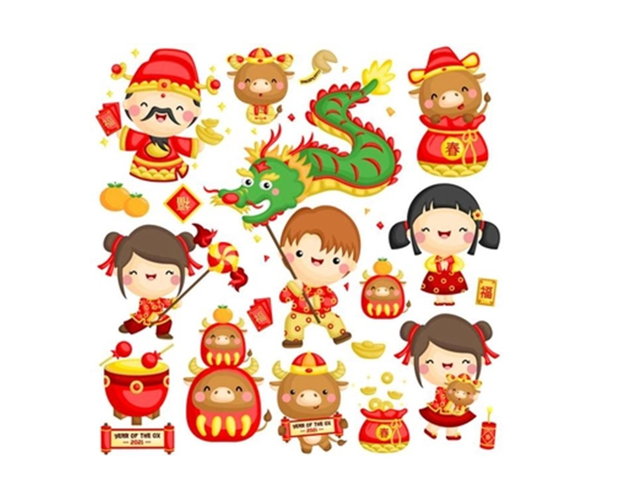 Festive Chinese New Year Clipart Collection - Free Download & Usage