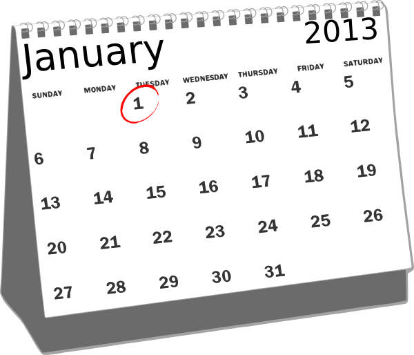 change calendars Clip Art Library