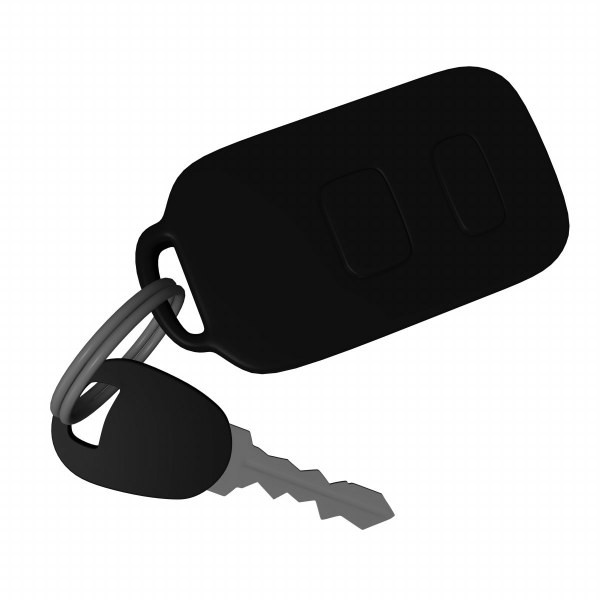 Car Key Fob with Integrated Mechanical Key - Modern Remote Entry System