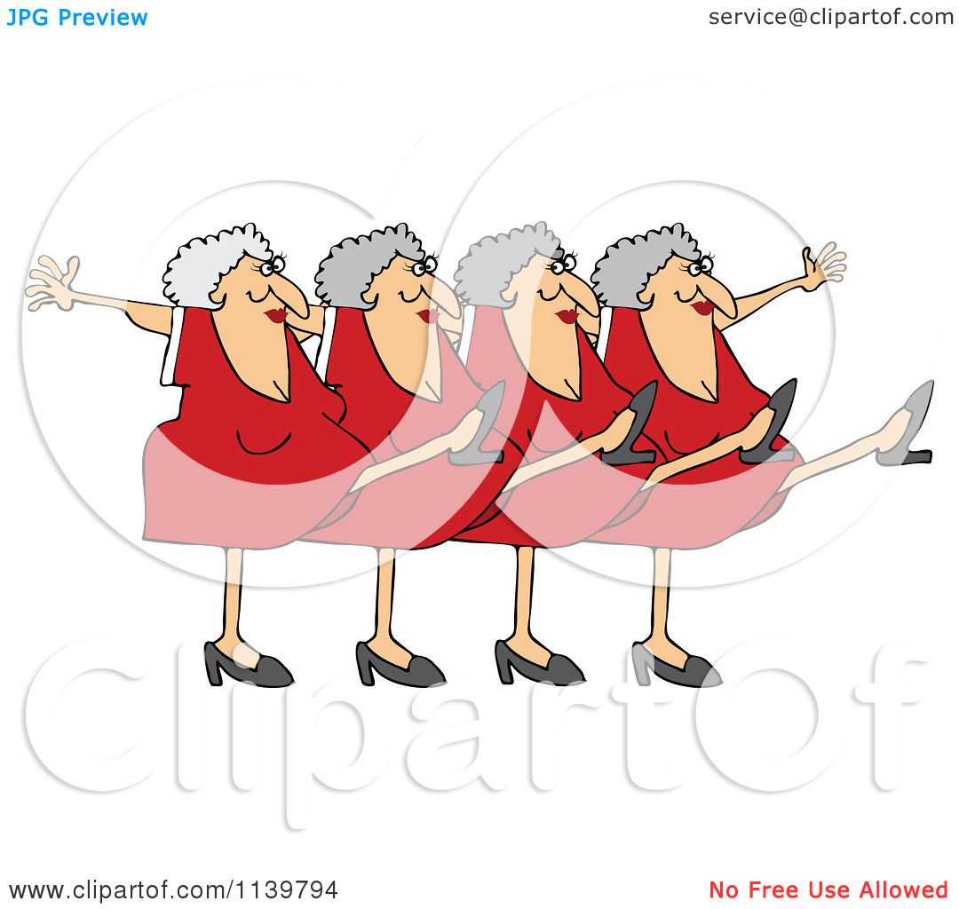 dancing old lady - Clip Art Library
