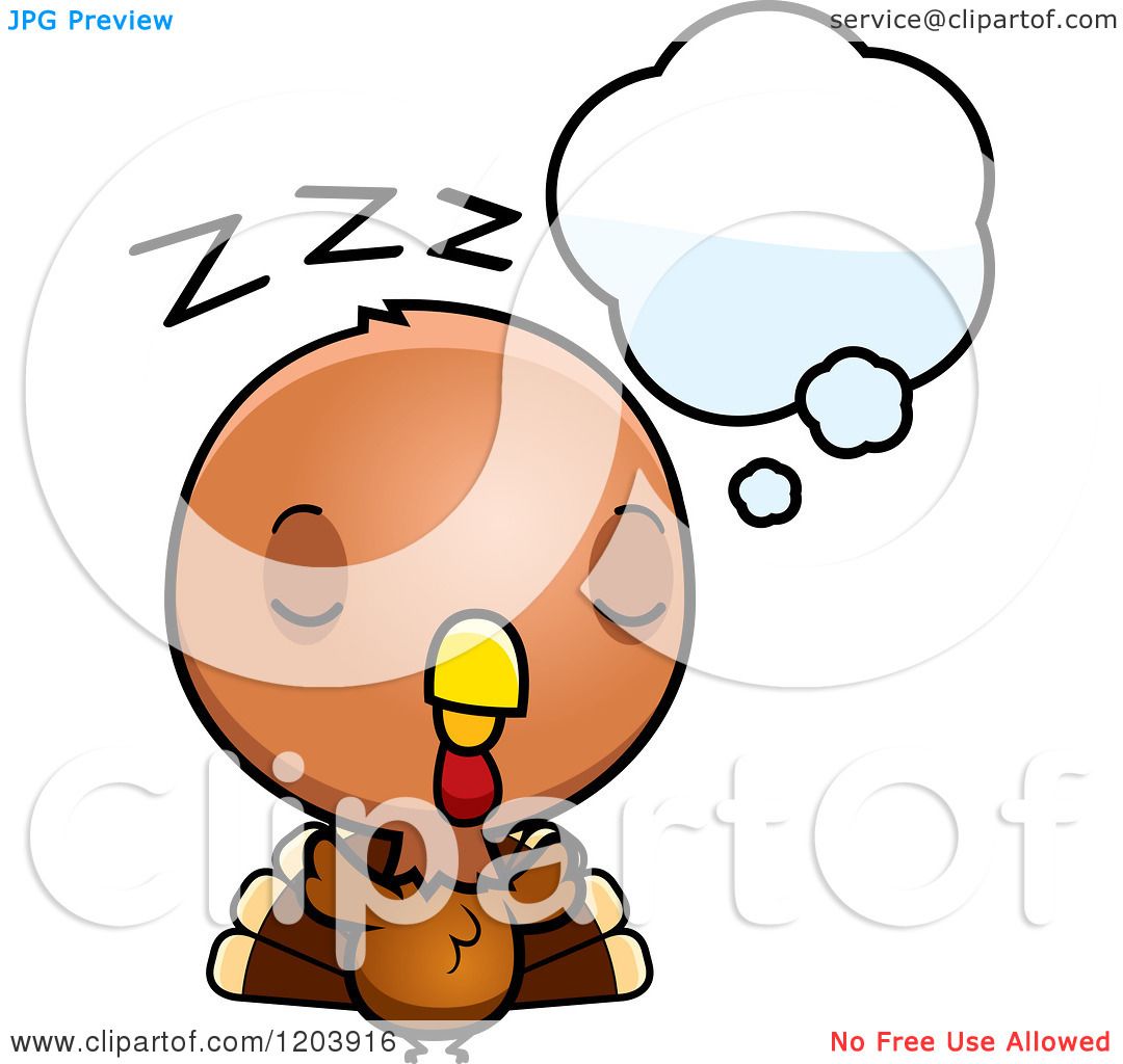 sleeping turkeys - Clip Art Library