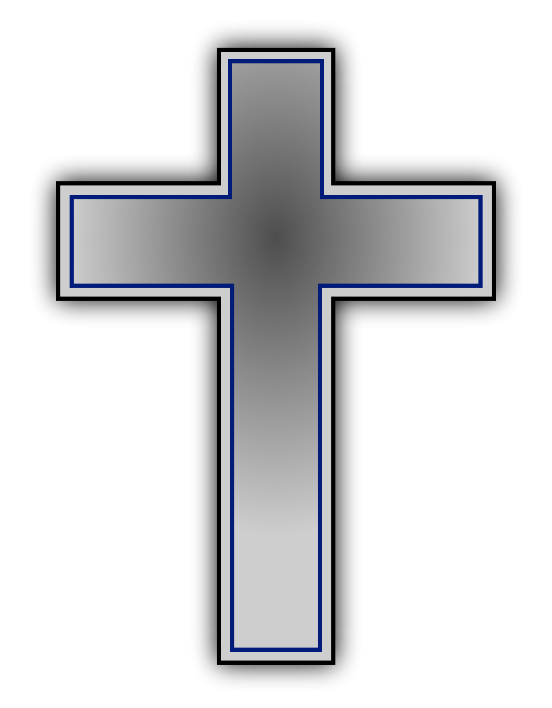 Silver Cross Symbol - Religious Iconography and Design