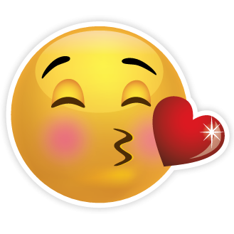 Kissing Face Emoji with Heart - Express Love & Affection Online