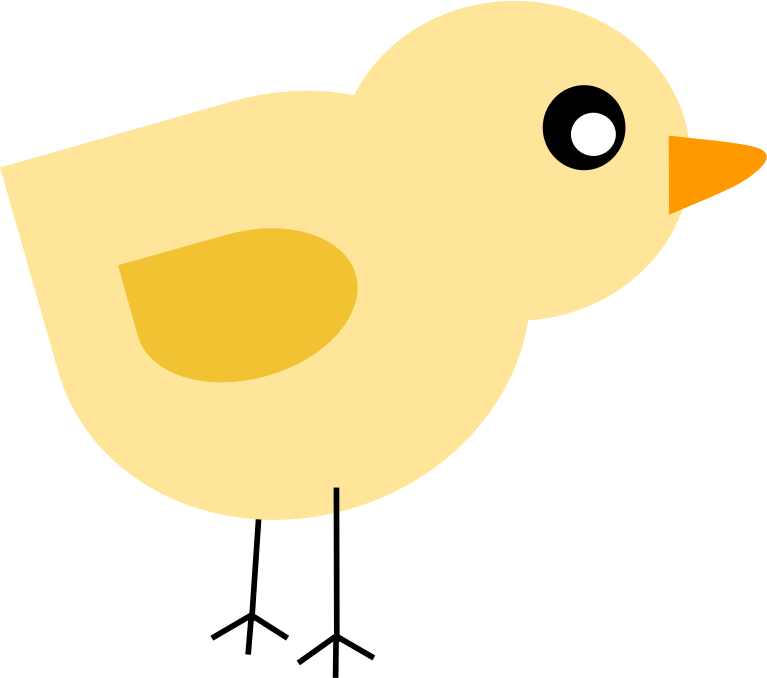 Cute Yellow Chick Illustration - Free Vector Graphic for Kids’ Content