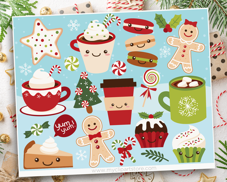 Christmas Treats Clipart Graphic by theclipatelier · Creative Fabrica ...