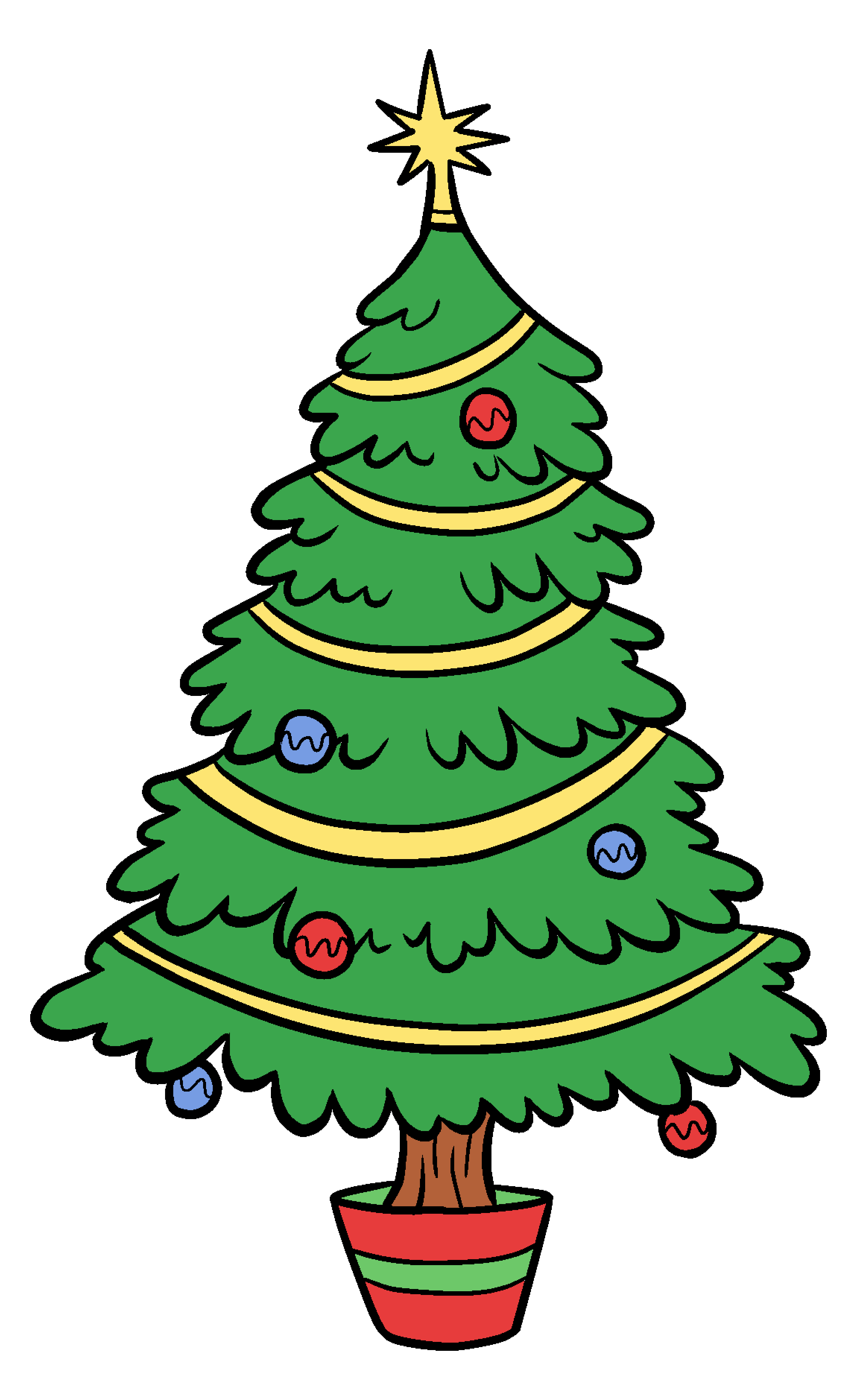 Christmas Tree Clip Art Library