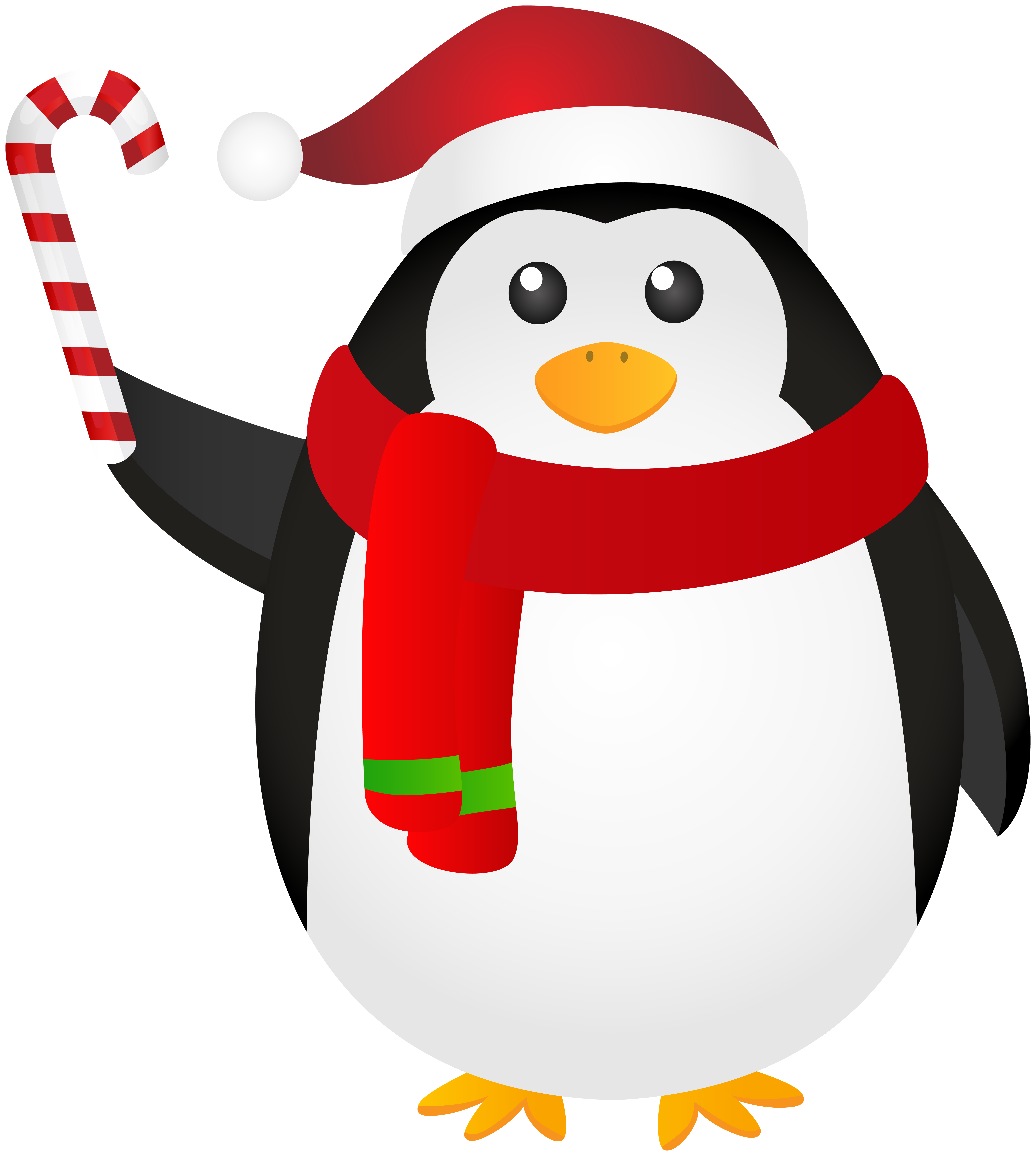 Cute Christmas Penguin Illustration - Holiday Decor & Design Asset