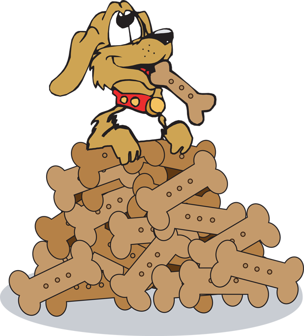 Fun Dog Treats Illustration - Perfect for Pet Care Websites & Blogs