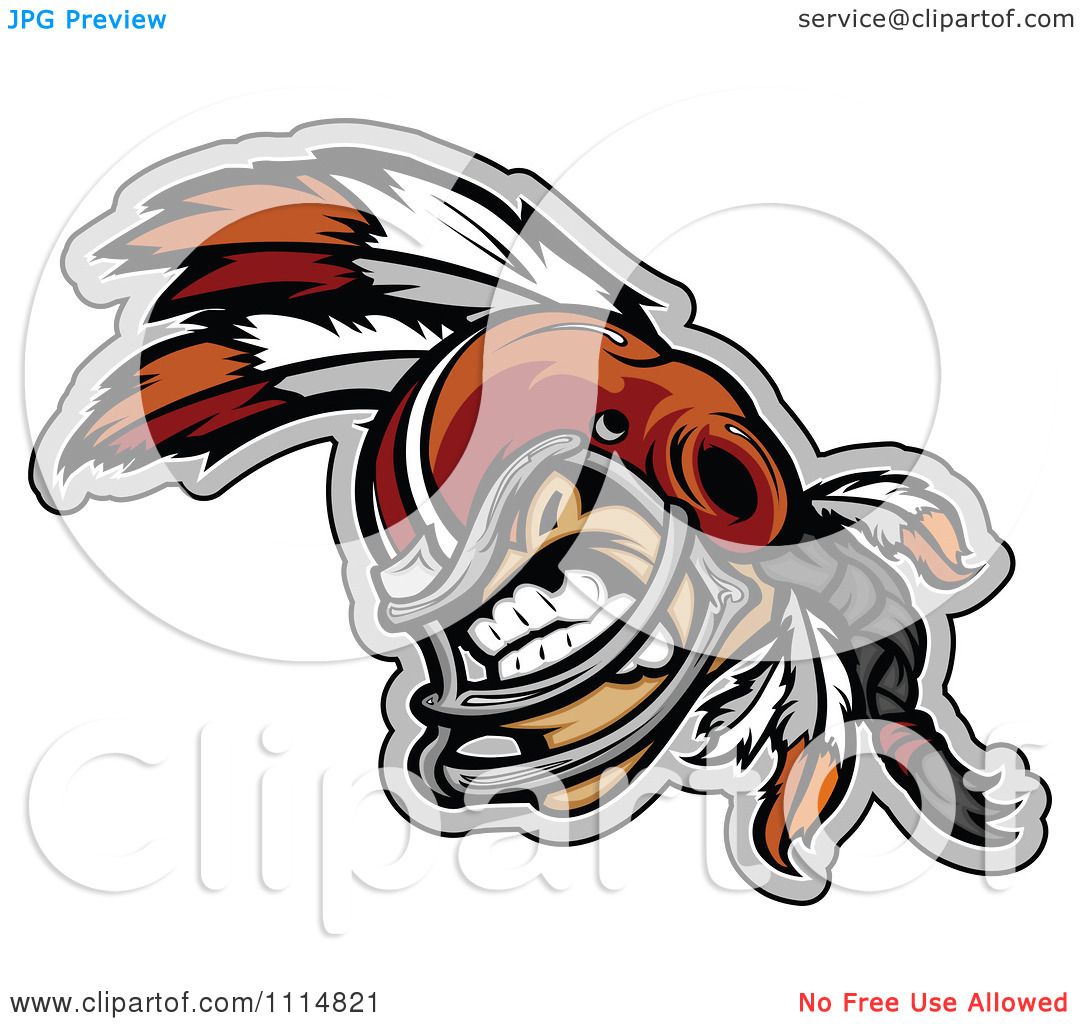 Aggressive Bulldog Football Mascot Clipart - High-Quality Vector Art