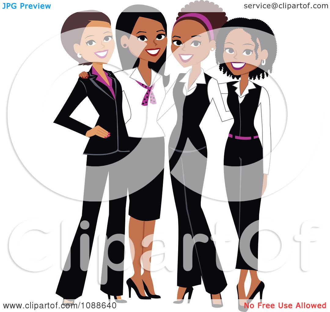 Diverse Business Women Team Illustration - Professional Clipart