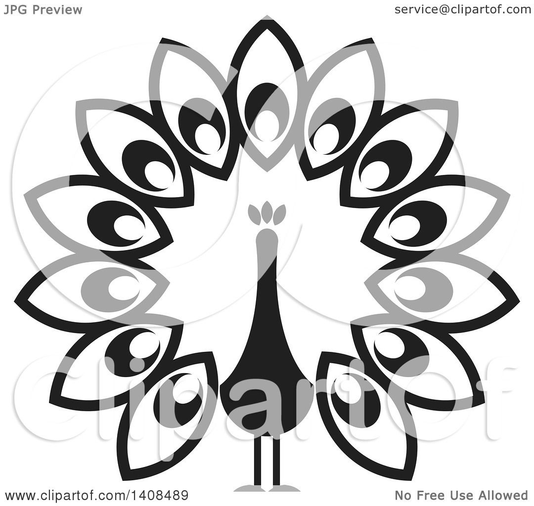 Peacock Silhouette Vector Art Images - FreePatternsArea