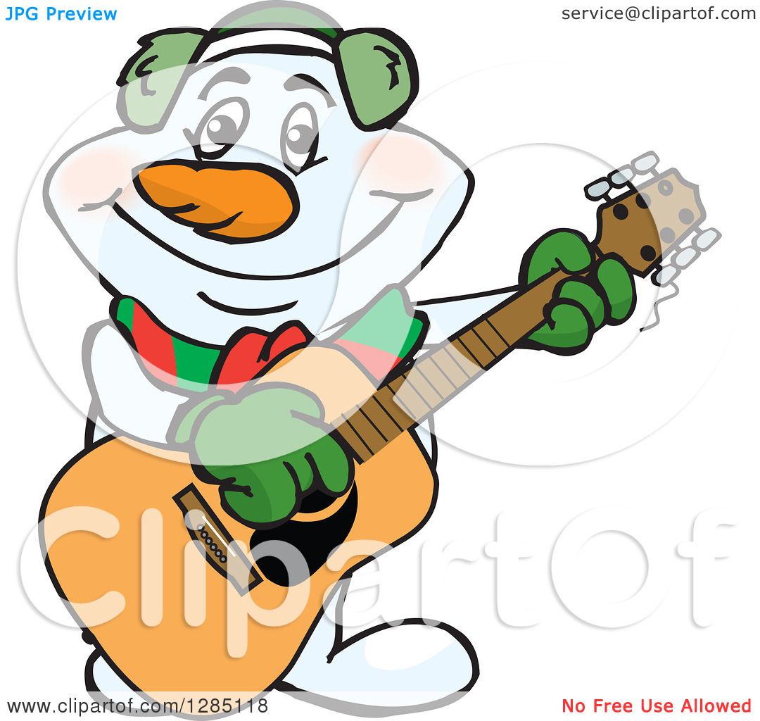 snowman playing guitar - Clip Art Library - Clip Art Library