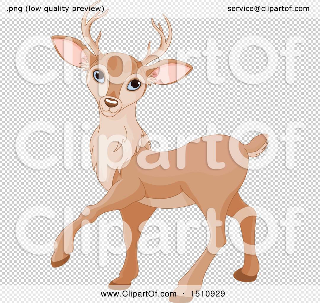 Cartoon Fawn Clipart - Adorable Deer Illustration for Kids & Design Projects