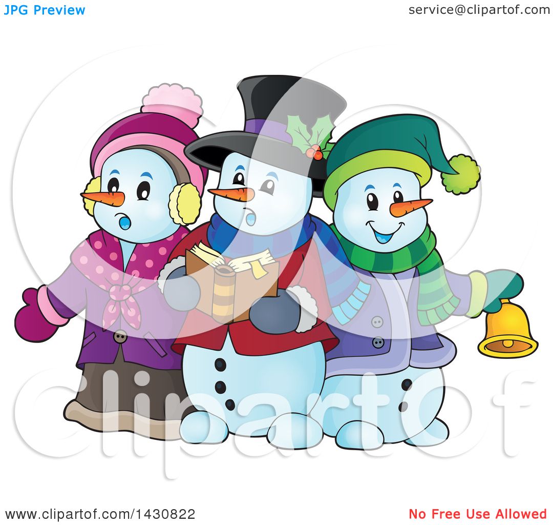 snowmen singings - Clip Art Library