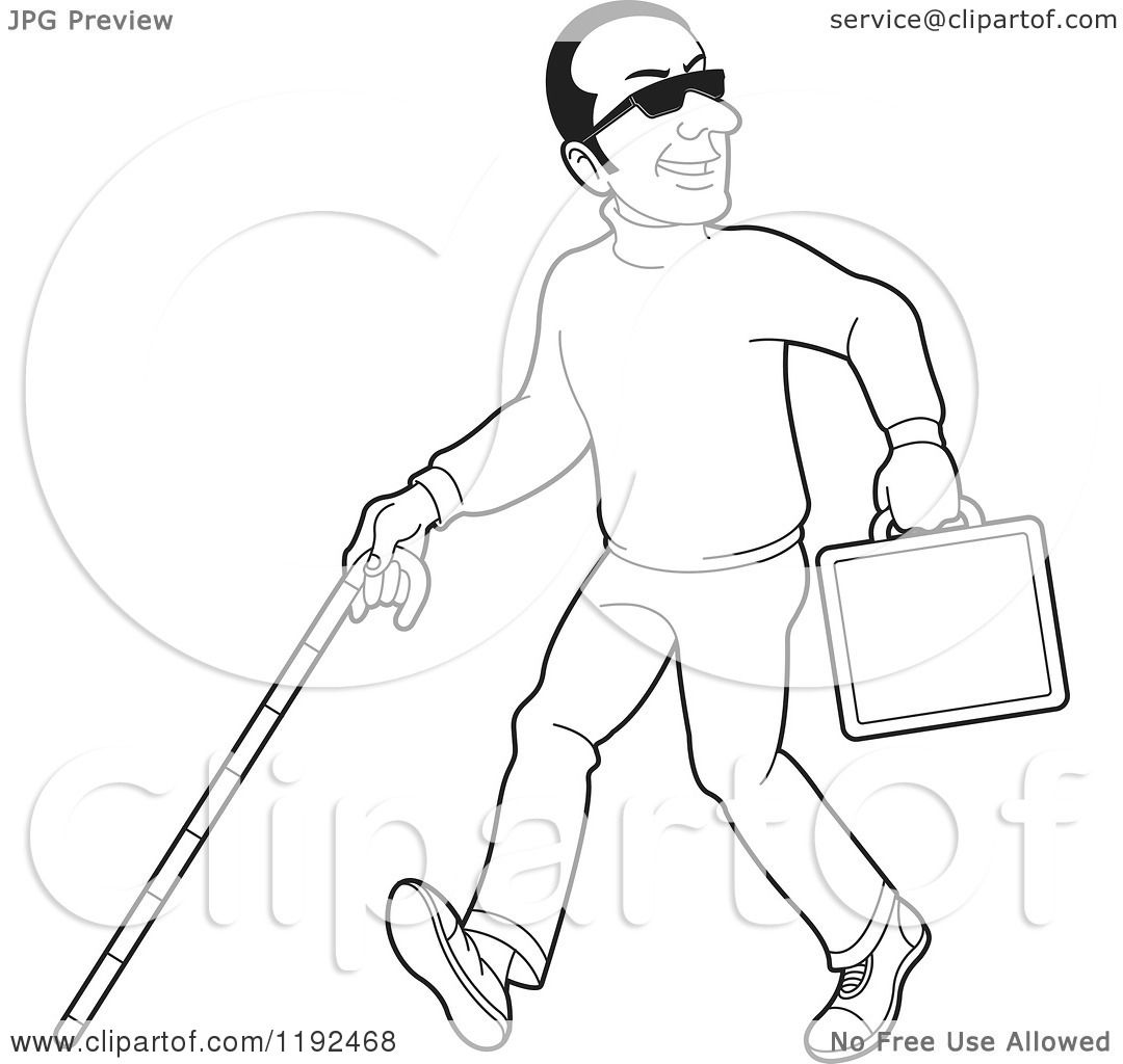 Blind Man Cane Stock Illustrations – 1,090 Blind Man Cane Stock - Clip ...