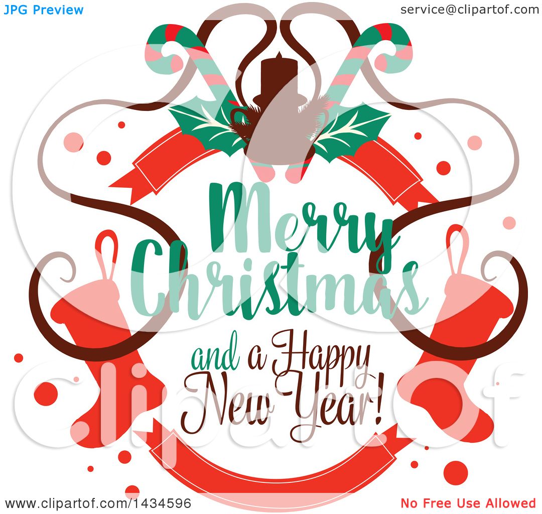 merry christmas and happy new year - Clip Art Library