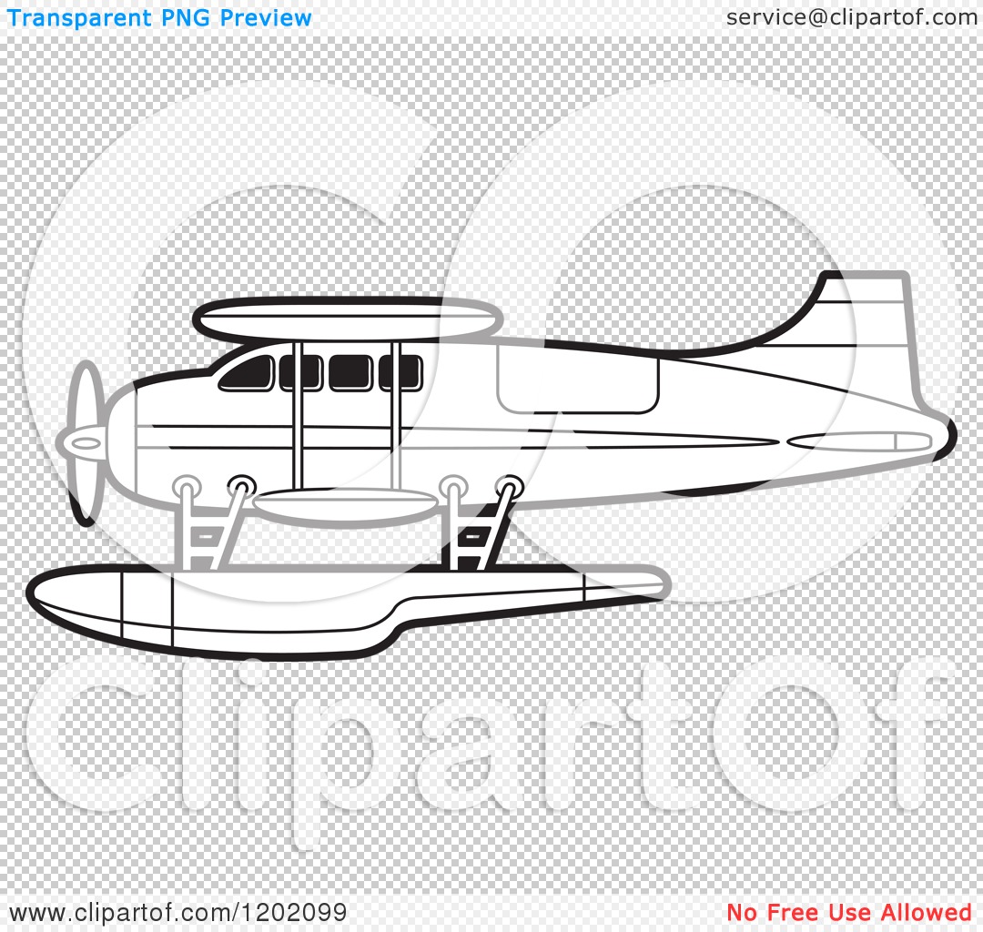 Vintage Seaplane Clipart - Free Transparent PNG Download (Restricted Use)