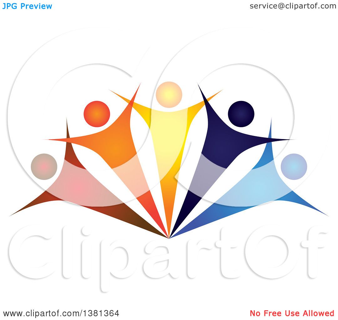Diversity and Unity Symbol - Team Collaboration Clipart