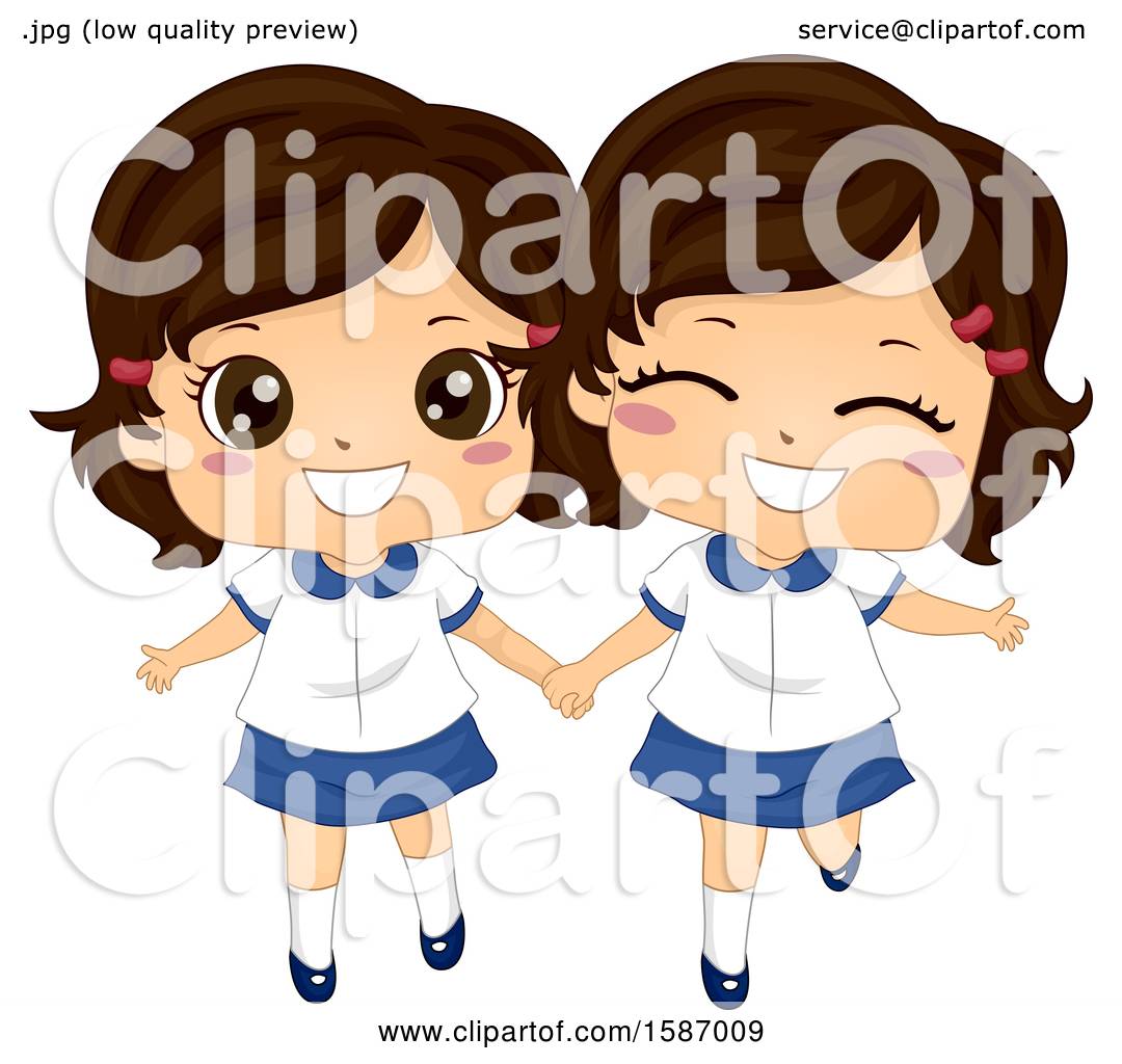 Twin Sisters Clip Art Image - Clip Art Library