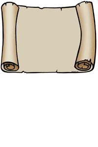 Hand-drawn parchment scroll with rolled edges and aged beige texture, ideal for historical or fantasy themes.