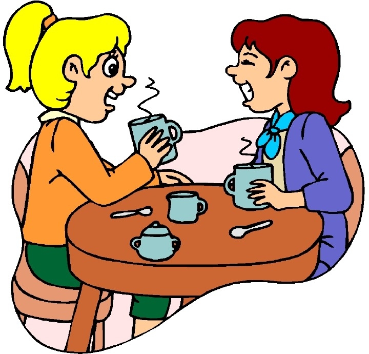 Friendly Coffee Chat Illustration - Warm Social Connection Scene