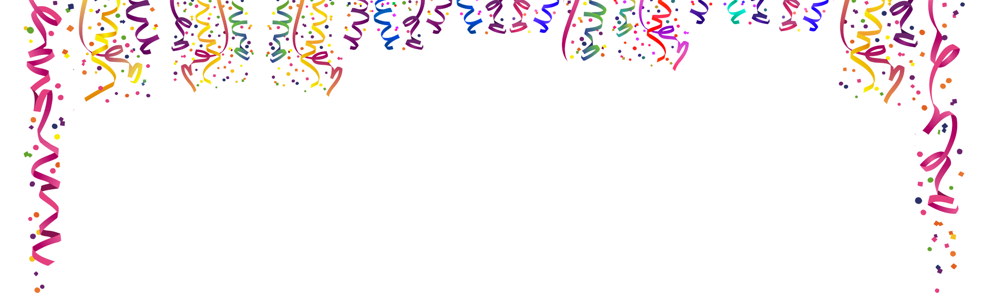 Festive Abstract Background - Colorful Ribbons & Geometric Confetti Design