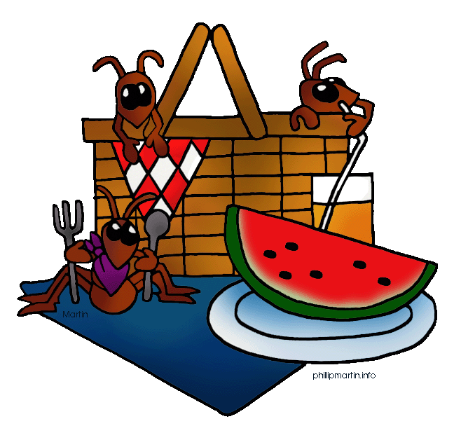 Ant Picnic Clipart - Fun & Free Illustration for Kids’ Content