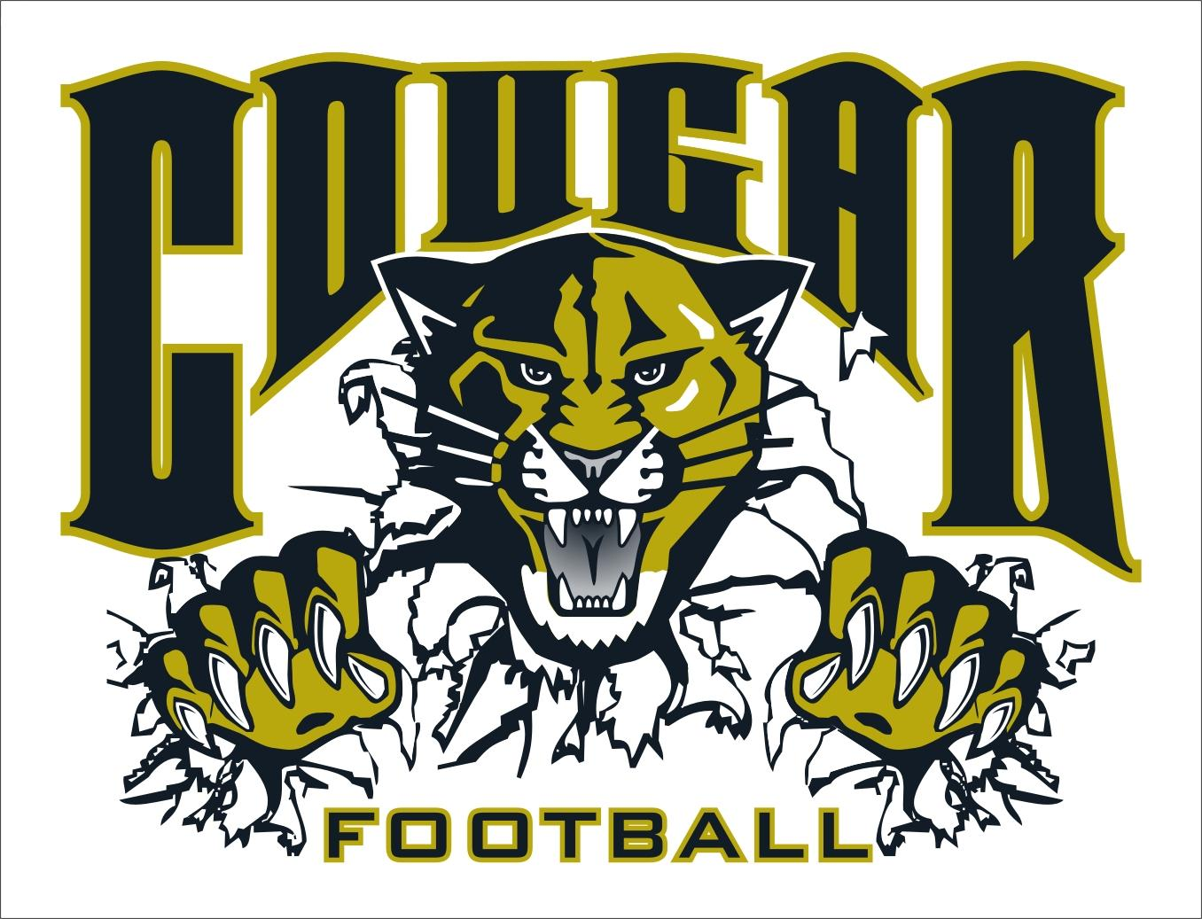 Cougar Football Team Logo - Official Mascot Design