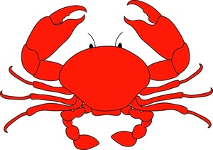 Red Crab Illustration - Free Vector Clipart for Education & Design