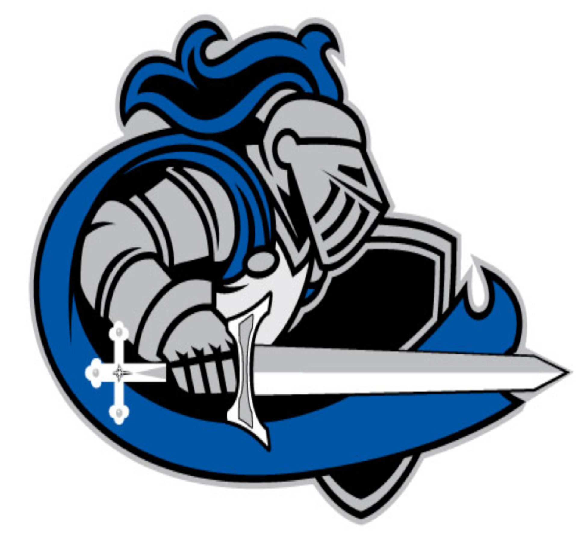 crusader basketball team design with mascot ripping from the - Clip Art ...