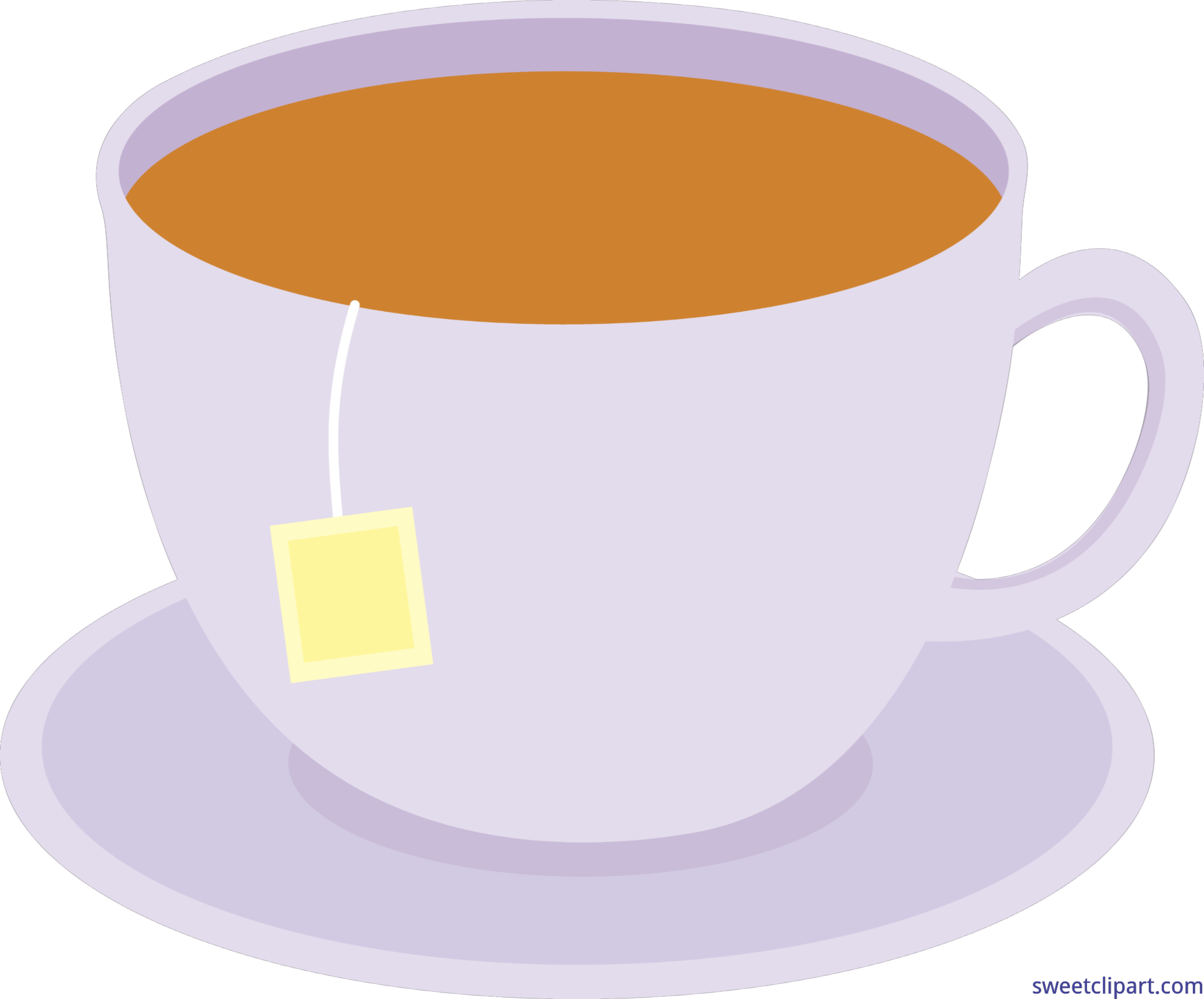 Elegant Teacup with Tea Bag - Free Clipart for Beverage & Lifestyle Content