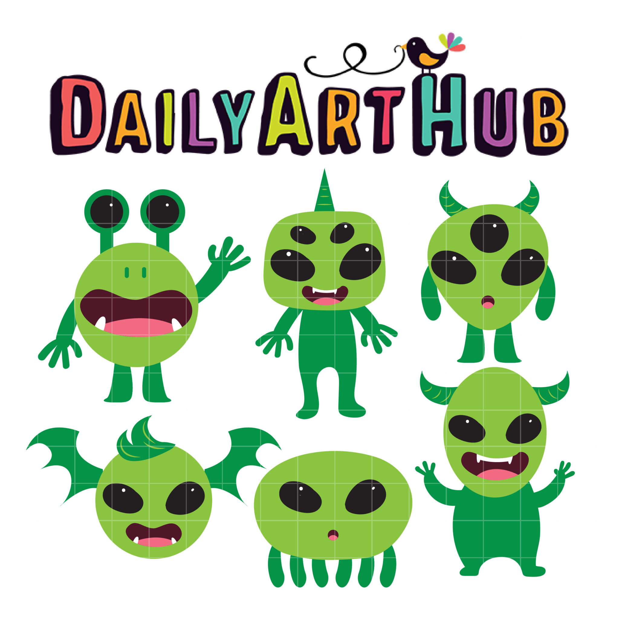 cute aliens - Clip Art Library