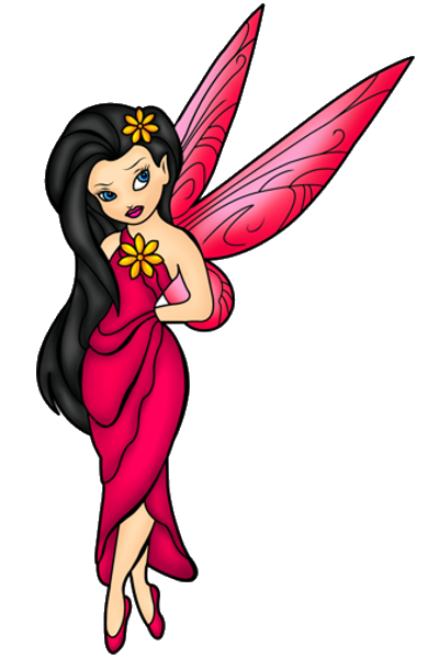 Elegant Pink Fairy Illustration - Fantasy Art Download