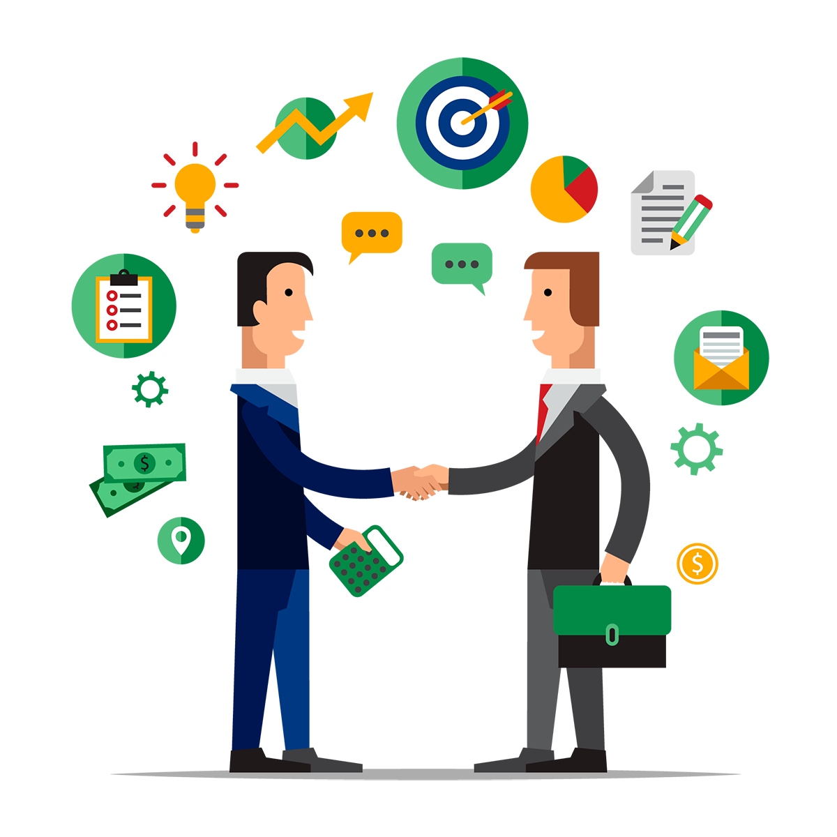 Business Collaboration and Strategic Partnership Visual