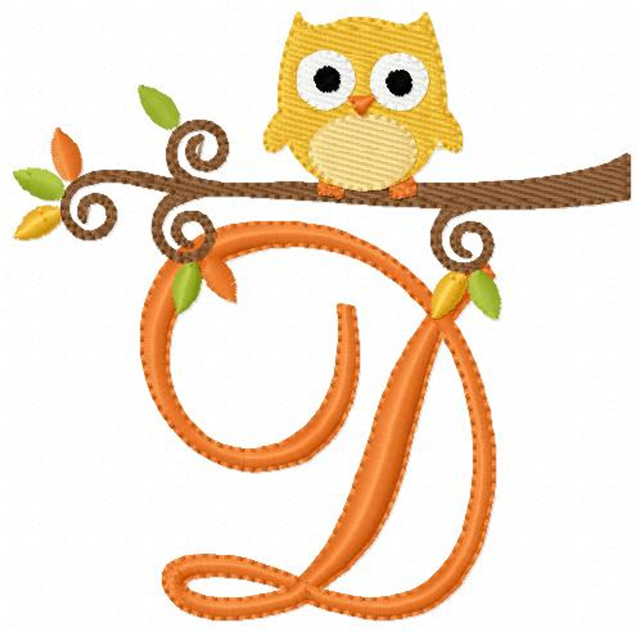 monogram owls - Clip Art Library