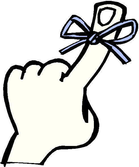 Remember with a Ribbon - Visual Reminder Symbol