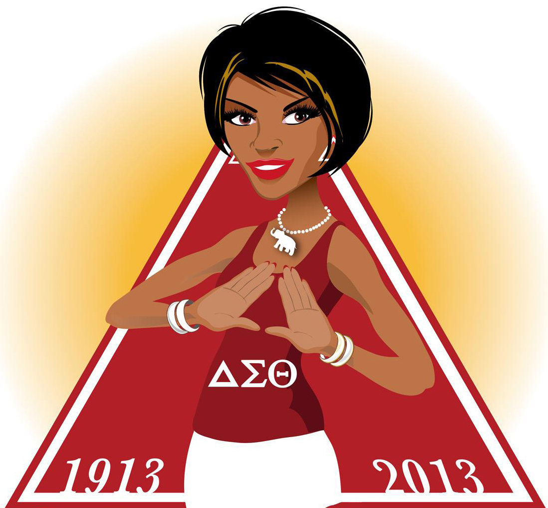 In Step Delta Sigma Theta Delta Sigma Theta Ts Theta Clip Art