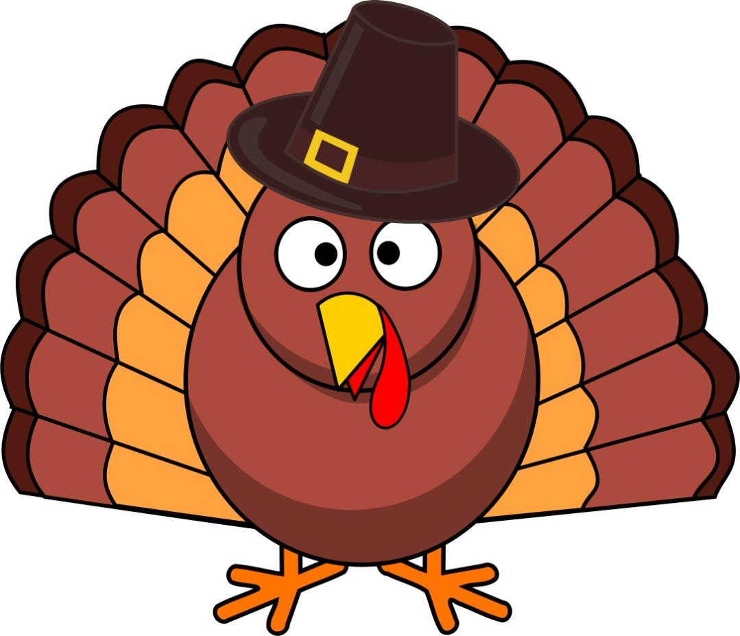 Friendly Thanksgiving Turkey Clipart - Free Download for Holiday Projects