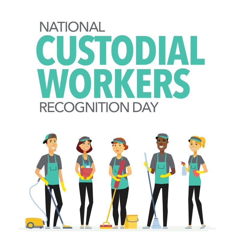 October 2 National Custodial Worker Day Labor Day Clip Art Clip Art
