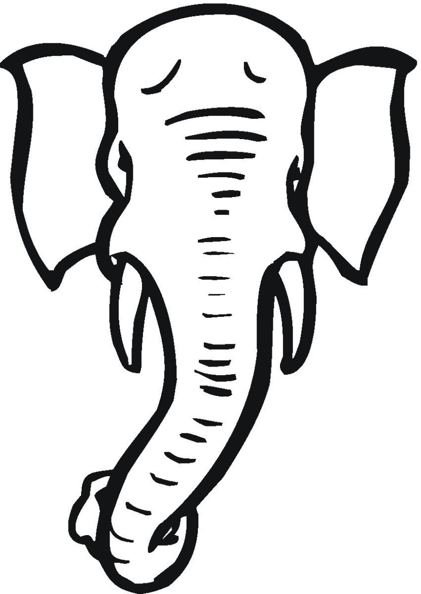 10,509 Black White Elephant Outline Images, Stock Photos & Vectors