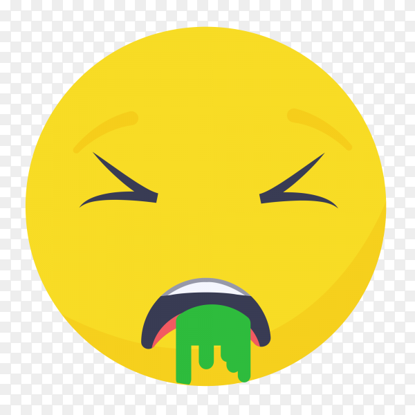 Nauseated Emoji - Visual Representation of Sickness or Disgust