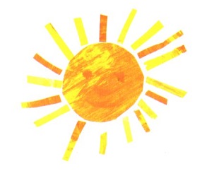 Cheerful Hand-Painted Sun Illustration for Kids’ Content & Educational Sites