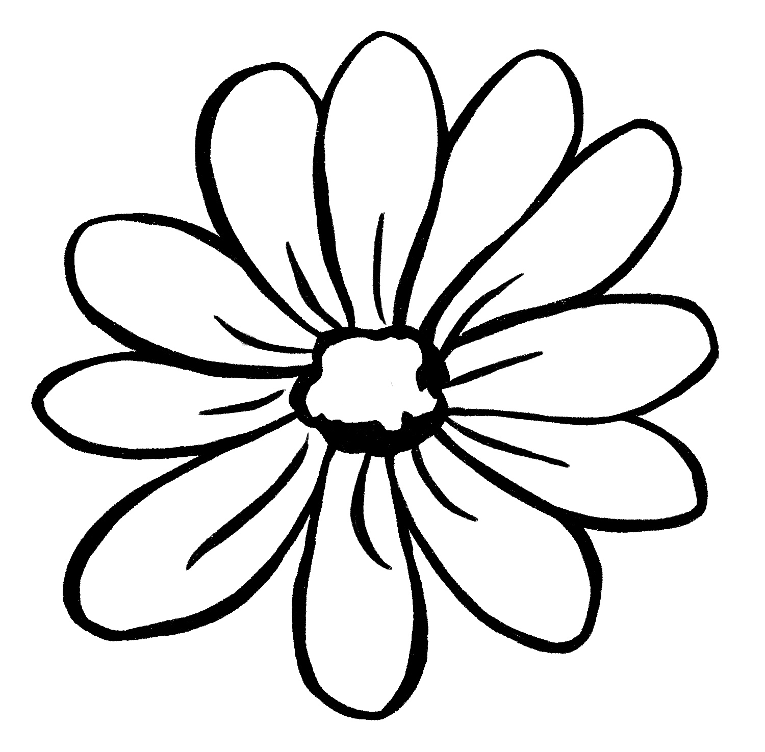 22 Flower Clipart Black and White! - The Graphics Fairy - Clip Art Library