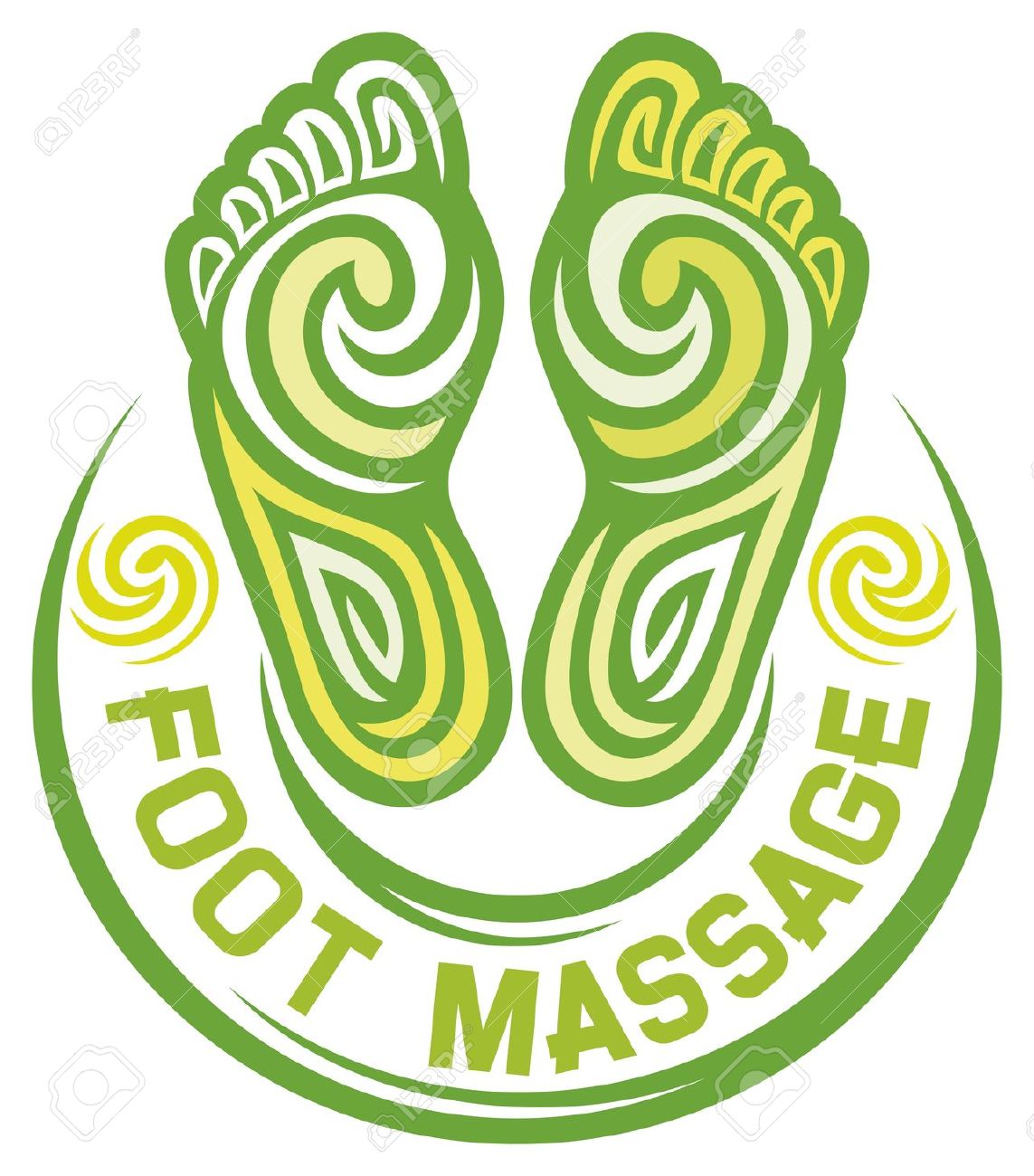 Body Massage Logo Vector Illustration Royalty Free Svg, Cliparts - Clip 