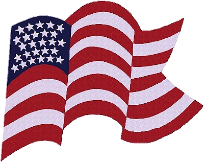 American Flag Illustration - Patriotic Symbol in Motion