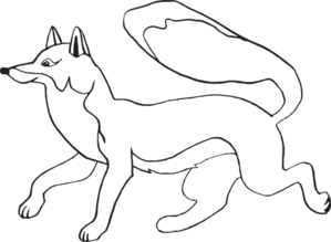 Stylized Fox Silhouette Illustration - Free Vector Art & Design Resource