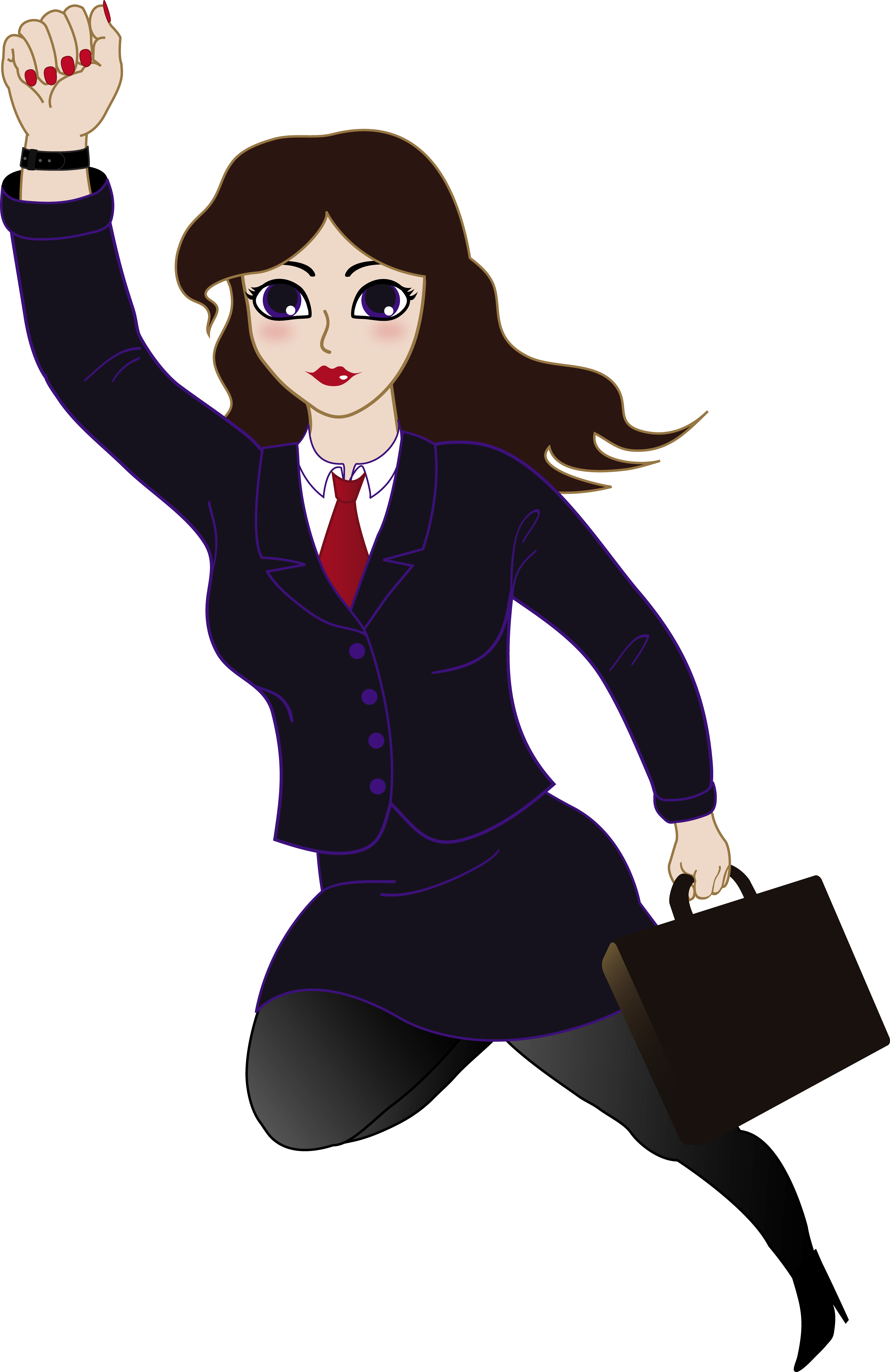 Empowered Businesswoman with Angelic Wings - Symbol of Strength & Professionalism