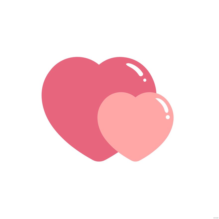 Two Red Hearts Icon Stock Illustration - Download Image Now