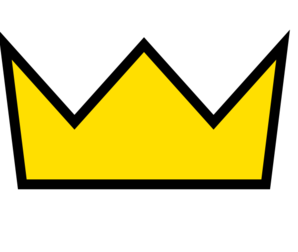 Yellow Crown Icon - Symbol of Royalty, Leadership & Achievement